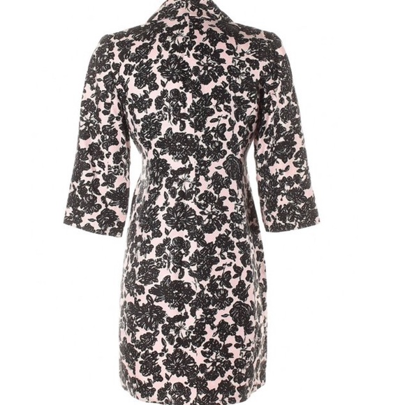 Loft- Fabulous Pink Black Floral Lined jacket Silk-Linen-Cotton Blend. - Picture 5 of 6